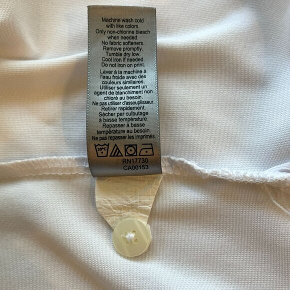 Champion Men's 3-Button White Golf Polo Shirt Size XXL Activewear Short Sleeve - Picture 14 of 16